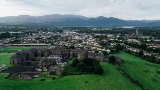 The Munster Technological University bird eye view shot with the surrounding countryside also in view. 