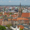 Bird's eye image of Hannover cityscape