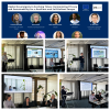 Photo collage including banner of the event as well as some another five images of speakers, their interventions as well as corresponding presentations