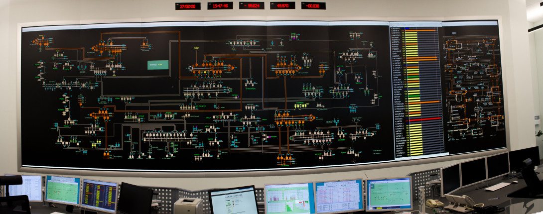 Control room photo from IPTO’s Press Kit: IPTO - Kryoneri Control Panels | IPTO (admie.gr)